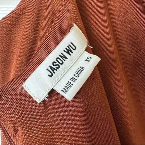 Jason Wu Emmett Cowl Neck Jumpsuit Brown Sz XS - Picture 10 of 14